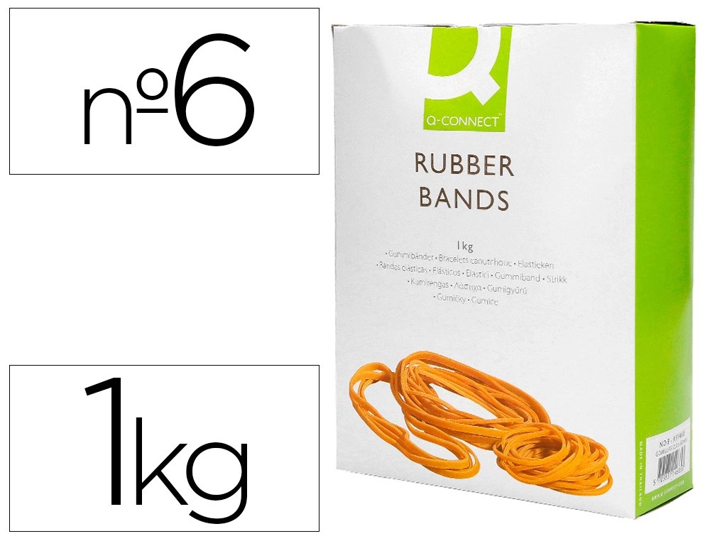 GOMAS ELASTICAS Nº 6 DE 60MM ***CAJA 1KG***