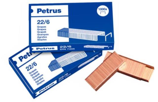 GRAPAS 22-24/8 COBRE PETRUS CAJA 1000UDS. 55714