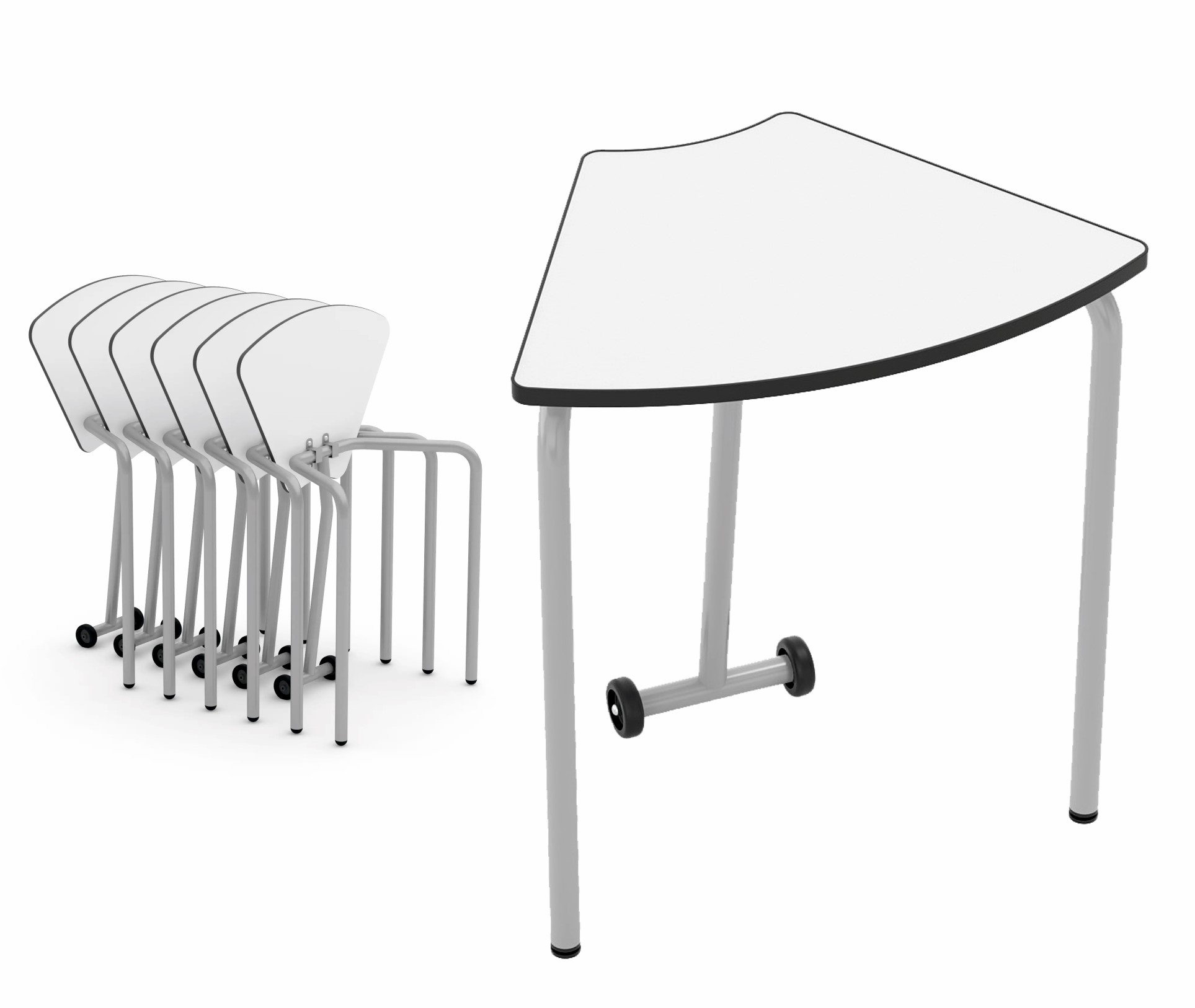 HEXA MESA ESTRUCTURA METALICA  72X50CM PLEGABLE REF. 2336IN-6/22