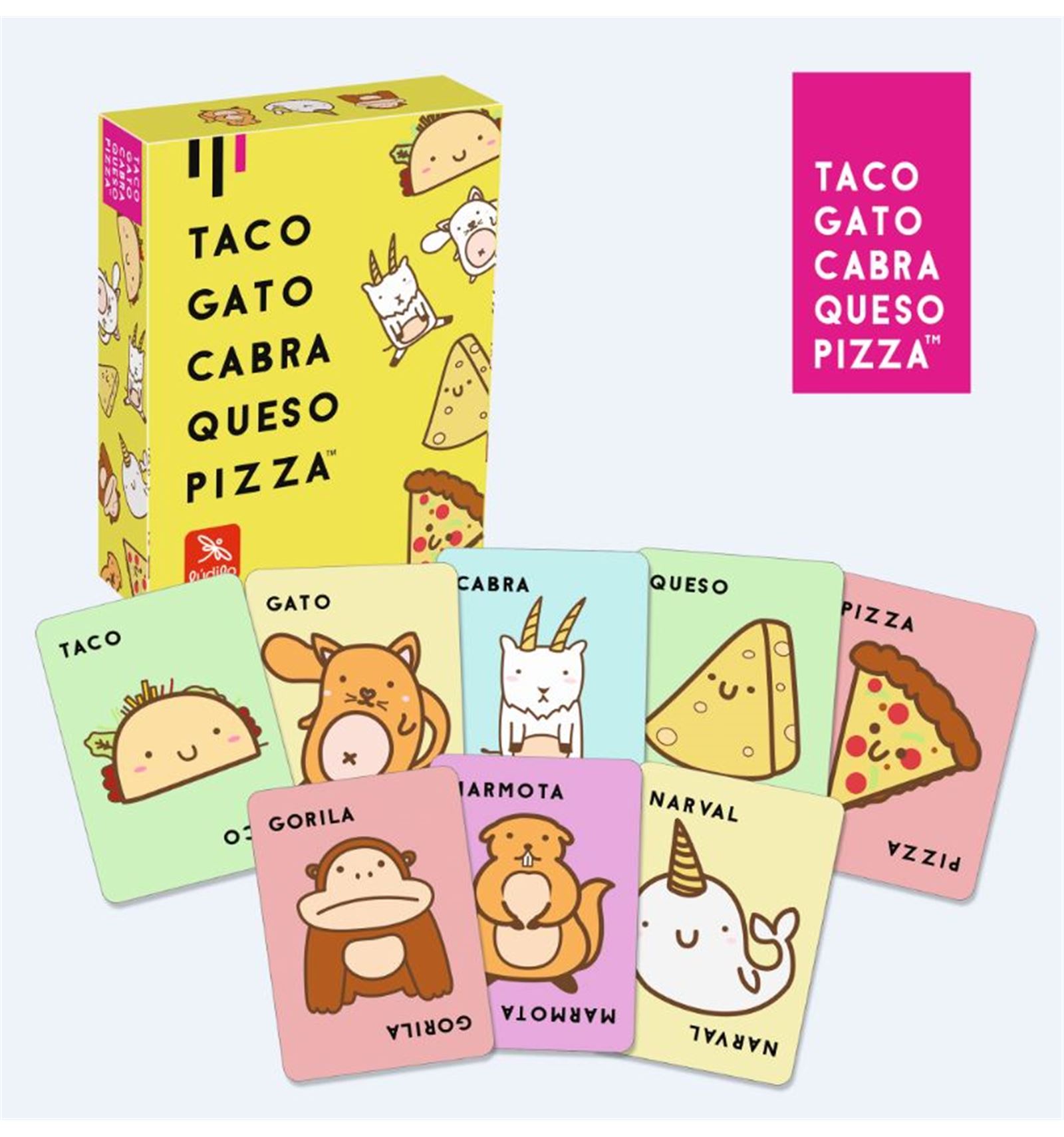 JUEGO " TACO, GATO,CABRA, QUESO, PIZZA" LUDILO