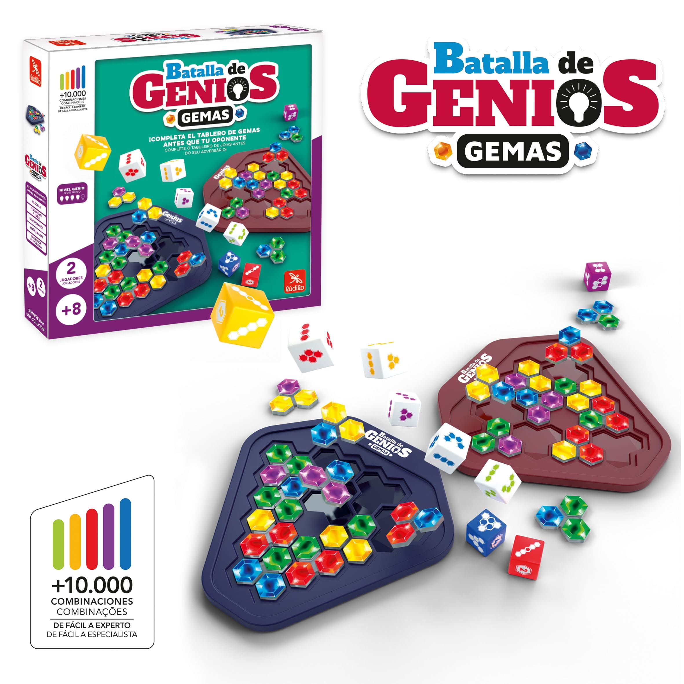 JUEGO BATALLA DE GENIOS GEMAS LUDILO