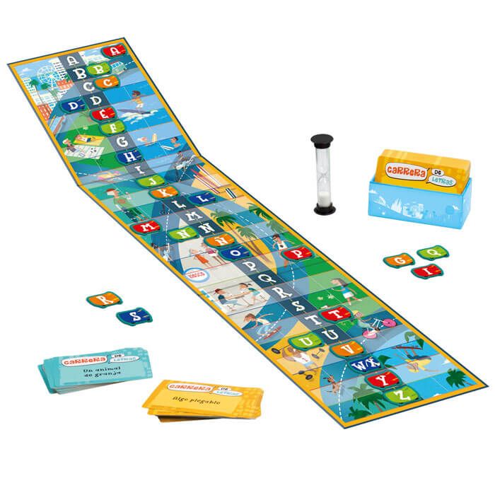 JUEGO CARRERA DE LETRAS LUDILO