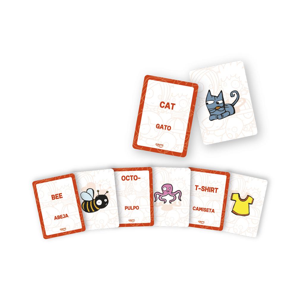 JUEGO CARTAS APRENDE INGLES CAYRO