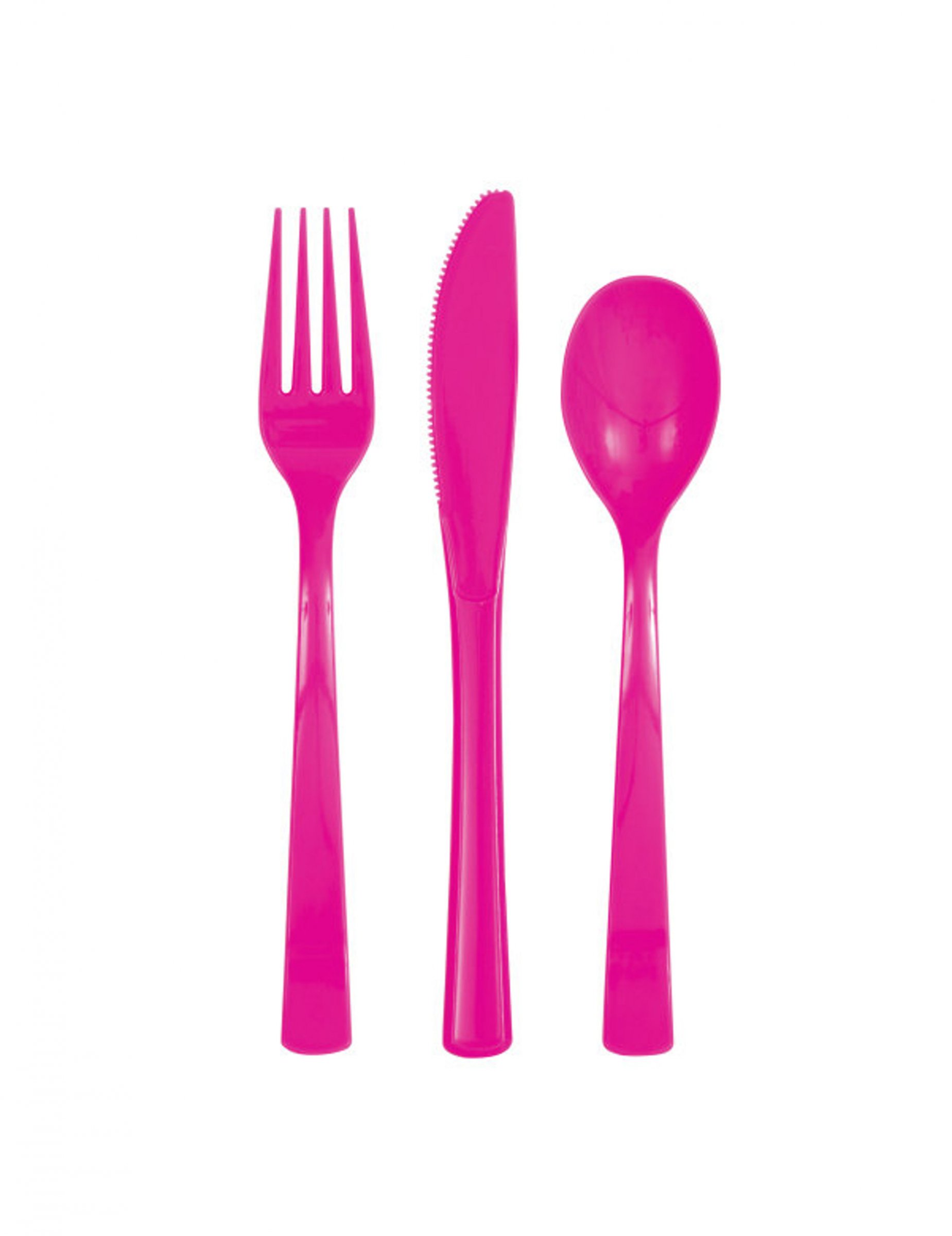 JUEGO CUBIERTOS POLICARBONATO TENEDRO + CUCHILLO + CUCHARA COLORES SURTIDOS APTOS PARA ALIMENTACION