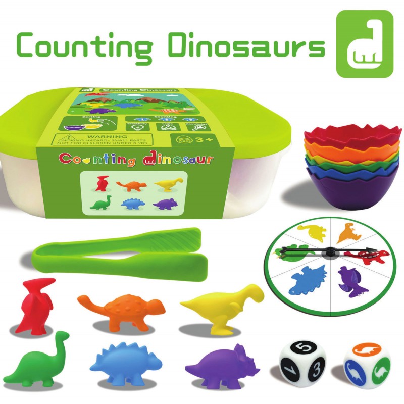 JUEGO DE DINOSAURIOS CUENTEO Y SELECCION