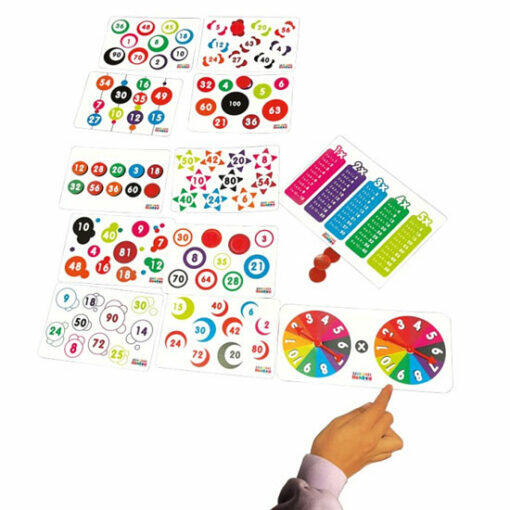 JUEGO DE MULTIPLICACIONES APTO PARA MESA DE LUZ DE 6 A 11 AÑOS