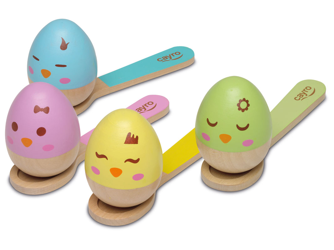 JUEGO EQUILIBRIO HUEVOS EGGS CAYRO
