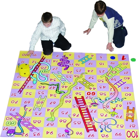 JUEGO GIGANTE ESCALERA Y SERPIENTE 100X100CM + DADOS + FICHAS SUMO REF.722