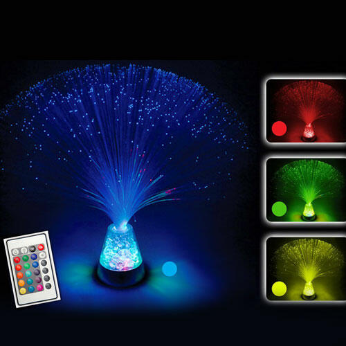 LAMPARA FIBRAS LUMINOSAS OPTICAS ***CON MANDO A DISTANCIA*** CAMBIA DE COLORES