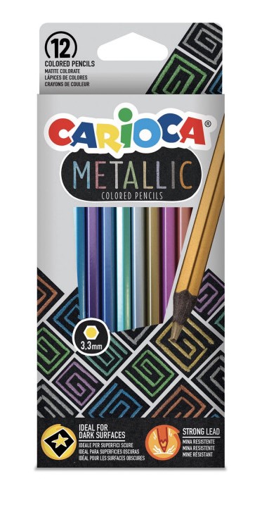 LAPICES ***COLORES METALICOS*** CAJA 12 COLORES