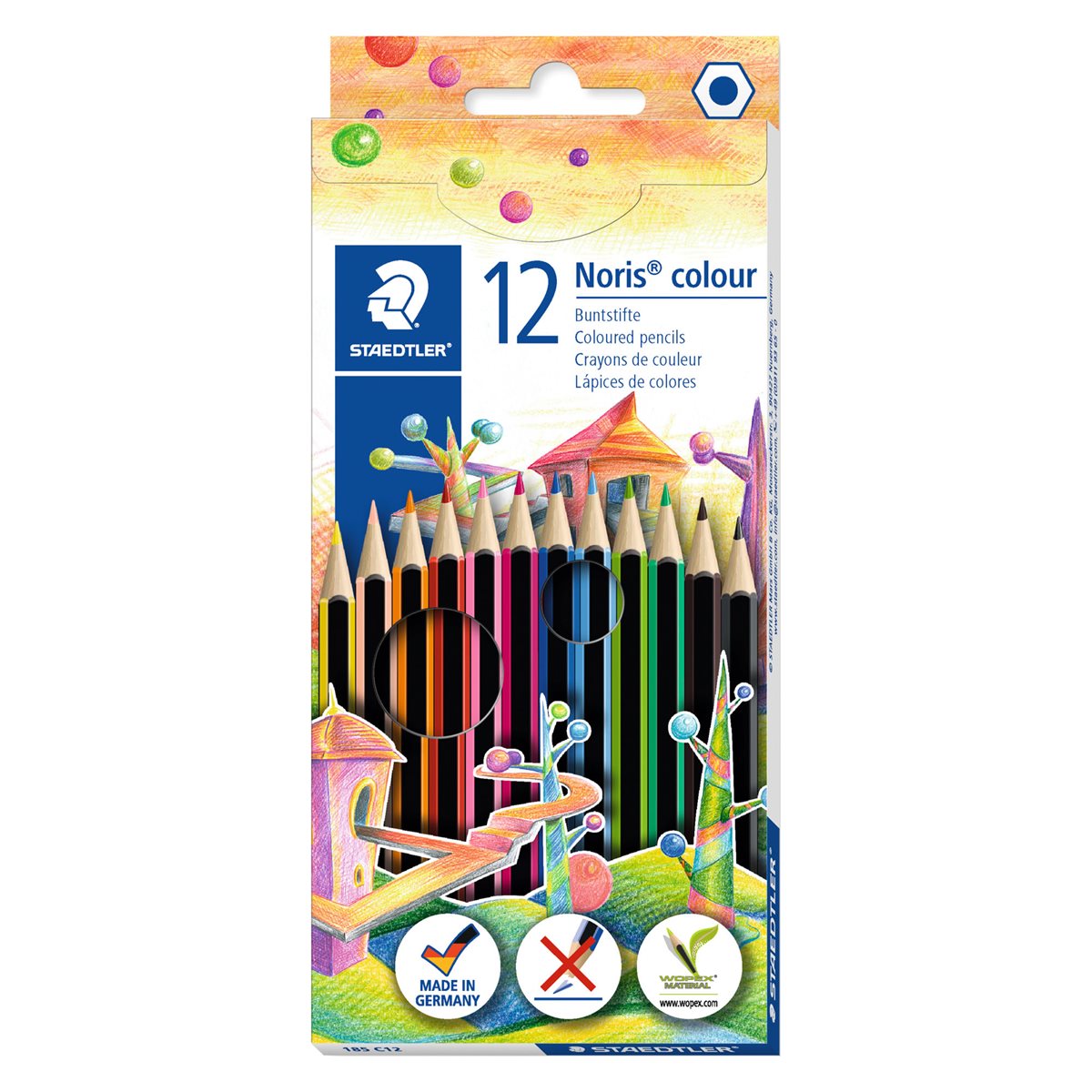 LAPICES COLORES STAEDTLER NORIS CLUB ESTUCHE 12 COLORES