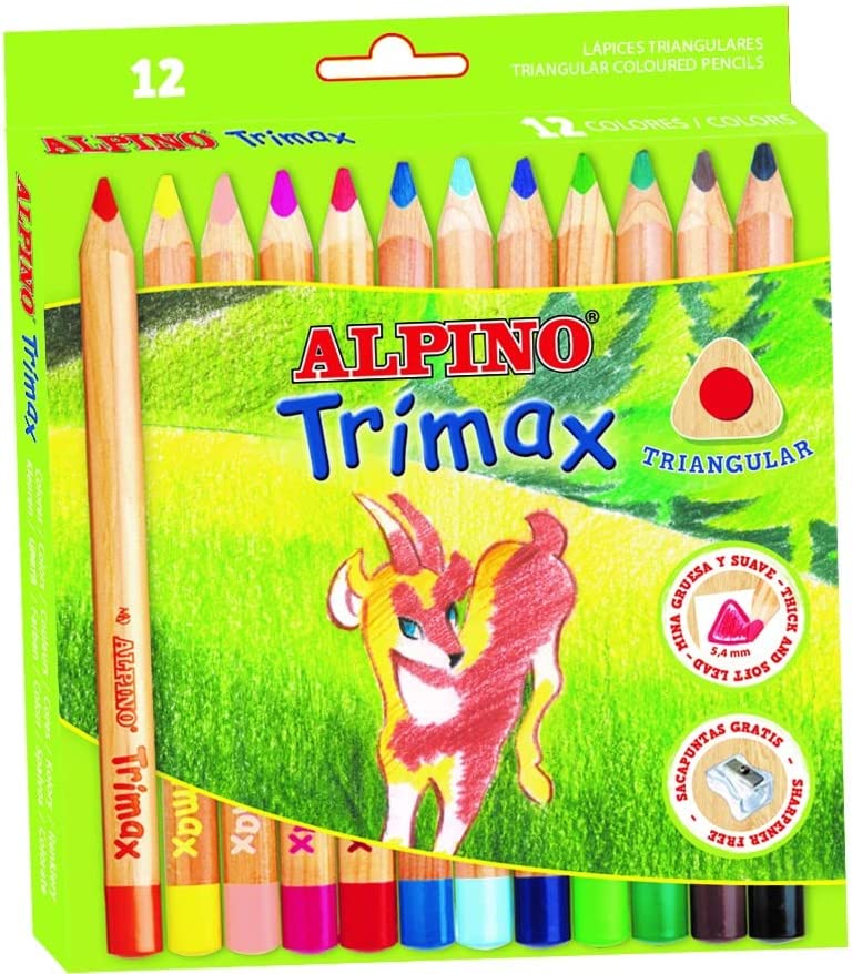 LAPIZ ALPINO ***TRIMAX GRUESOS*** DE 12 COLORES REF: AL000113