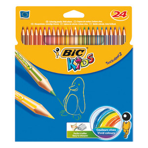 LAPIZ DE COLORES TROPICOLORS BIC DE 24 COLORES REF. 9375182