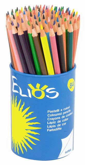 LAPIZ GIOTTO ELIOS BOTE DE 84 UDS. 7 X 12 COLORES REF. 519400