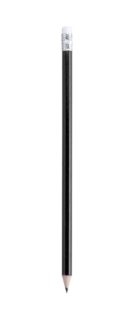 LAPIZ GRAFITO CON GOMA  COLOR MADERA ***NEGRO *** REF.8587