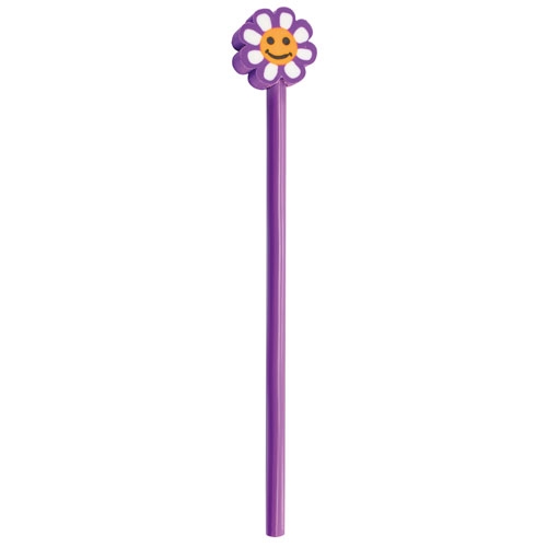 LAPIZ MADERA CON ***FIGURA FLOWER*** LONGITUD 19CM