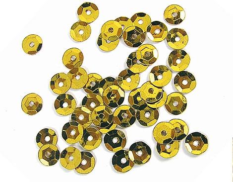 LENTEJUELAS METALIZADAS ***UNICOLOR COLOR ORO*** BOLSA DE 375 UNIDADES REF: 14704