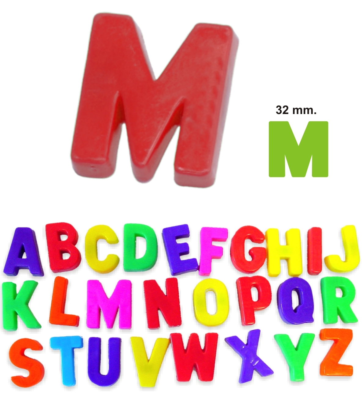 LETRAS MAGNÉTICAS GRAN TAMAÑO 72UDS  MINILAND REF. 97922