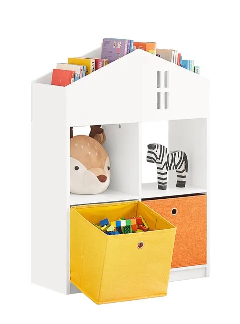 LIBRERIA INFANTIL BLANCA CON CAJONES DE 91X65X27CM