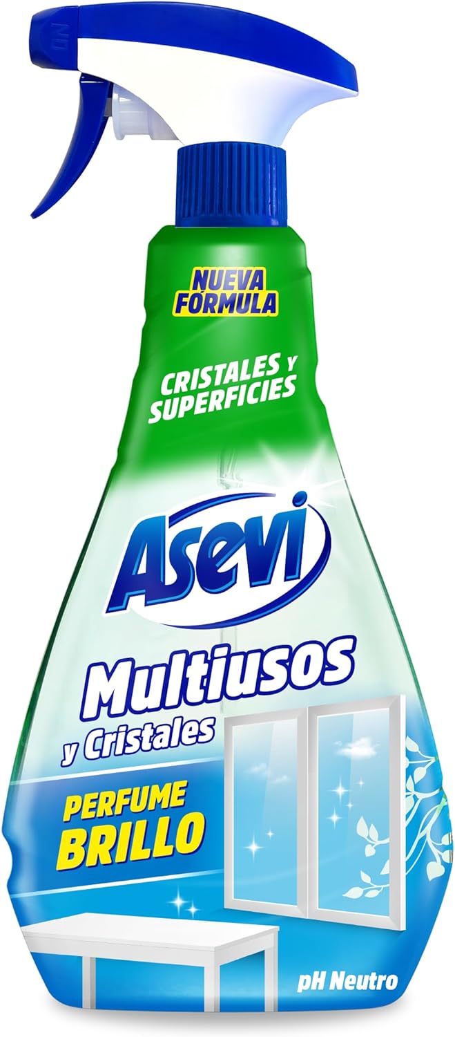 LIMPIACRISTALES MULTIUSOS MULTISUPERFICIE ASEVI DE 750ML