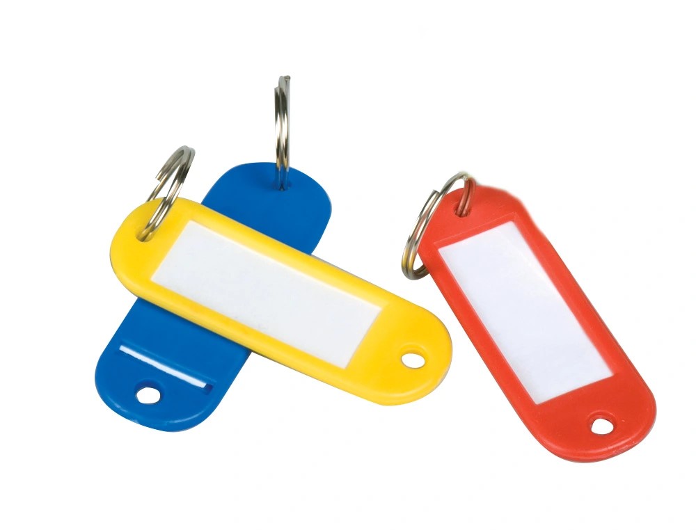 LLAVERO PORTAETIQUETAS ***UNIDAD SUELTA*** COLORES SURTIDOS