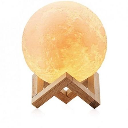 Lámpara Decorativa Jocca Luna 3D/ 3 Modos de Iluminación