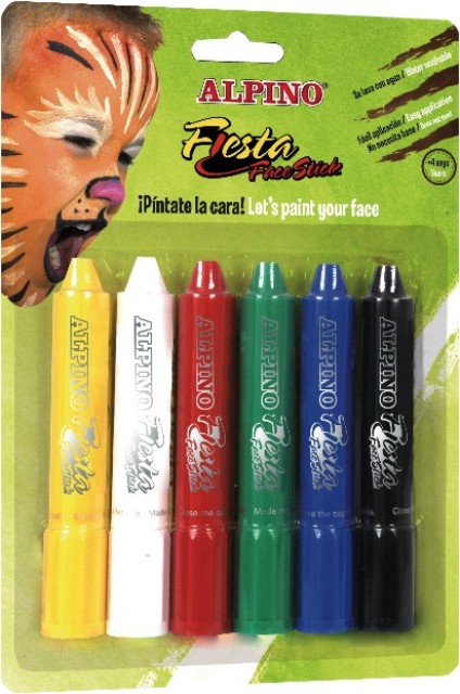 MAQUILLAJE ALPINO STICK FIESTA *ESTUCHE 6 COLORES SURTIDOS* DL000014