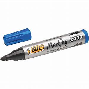 MARCADOR BIC 2000 PERMANENTE PUNTA REDONDA AZUL