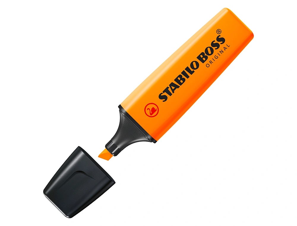 MARCADOR FLUORESCENTE ***STABILO BOSS ORIGINAL*** NARANJA