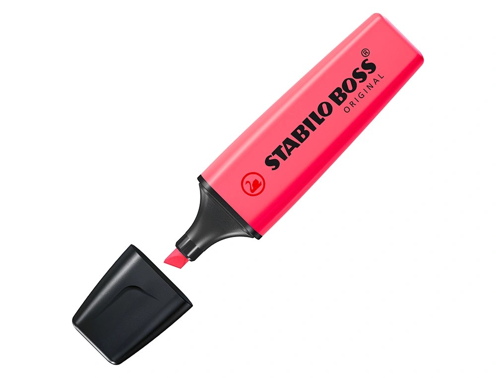 MARCADOR FLUORESCENTE ***STABILO BOSS ORIGINAL***ROSA