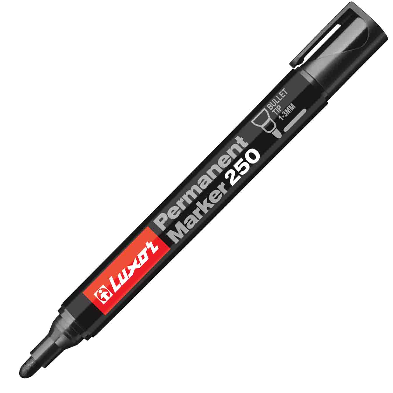 MARCADOR LUXOR 250 PERMANENTE NEGRO PUNTA REDONDA REF: 3451 ***OFERTA***