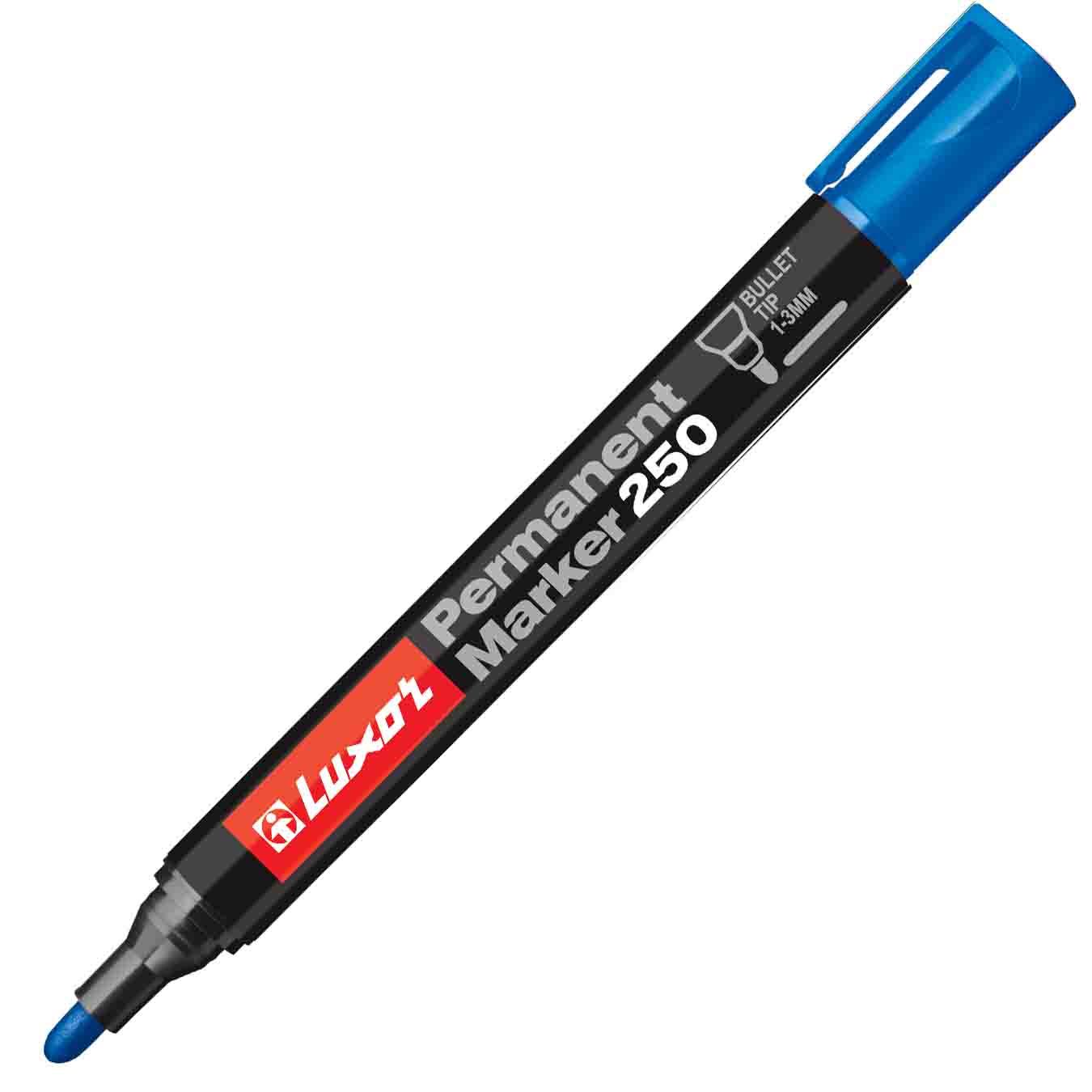MARCADOR LUXOR 250 PERMANENTE PUNTA REDONDA AZUL  REF: 3451 ***OFERTA***