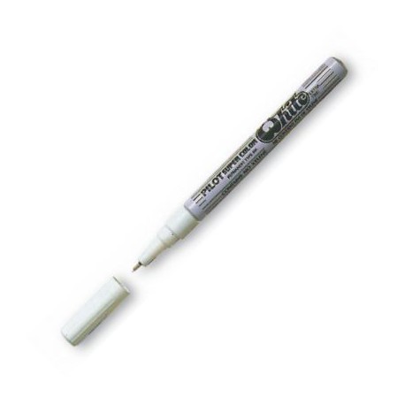 MARCADOR PILOT PERM. BLANCO PTA FINA SC-W-EF