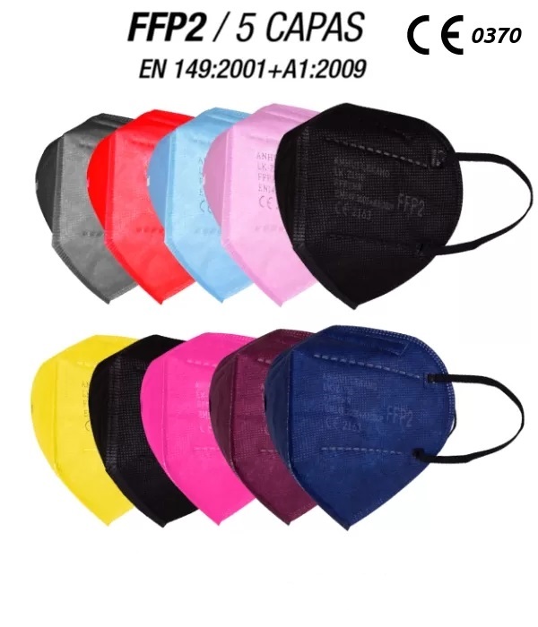 MASCARILLA FFP2 ***COLORES SURTIDOS***  NORMATIVA CE EN 149;2001+A1:2009