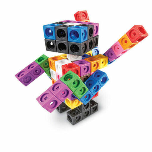 MATHLINK CUBES BIG BUILDERS PACK DE 200 CUBOS EN 10 COLORES + GUIA ACTIVIDADES