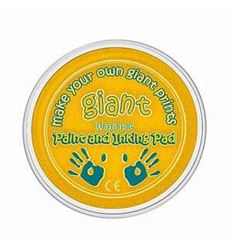 MAXI ALMOHADILLAS DE 15CM ***COLOR AMARILLO*** IDEALES PARA SELLOS Y MANOS DE LOS MAS PEQUEÑOS