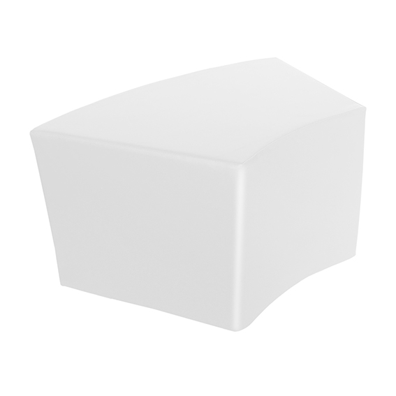MÓDULO CURVO PEQUEÑO BLANCO 75X55X28CM REF 357C