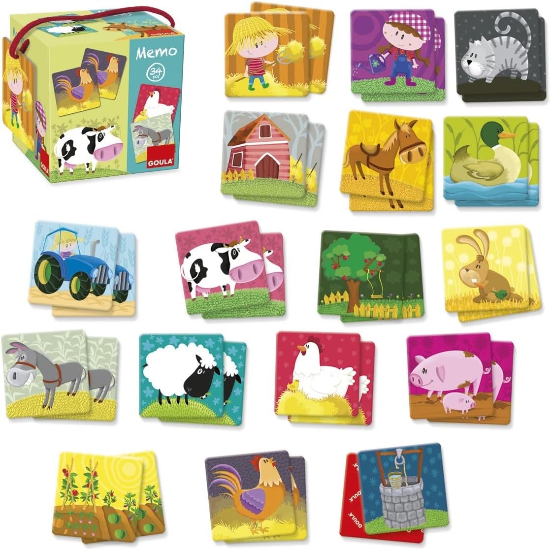 MEMO LOTO ANIMALES GRANJA GOULA DISET