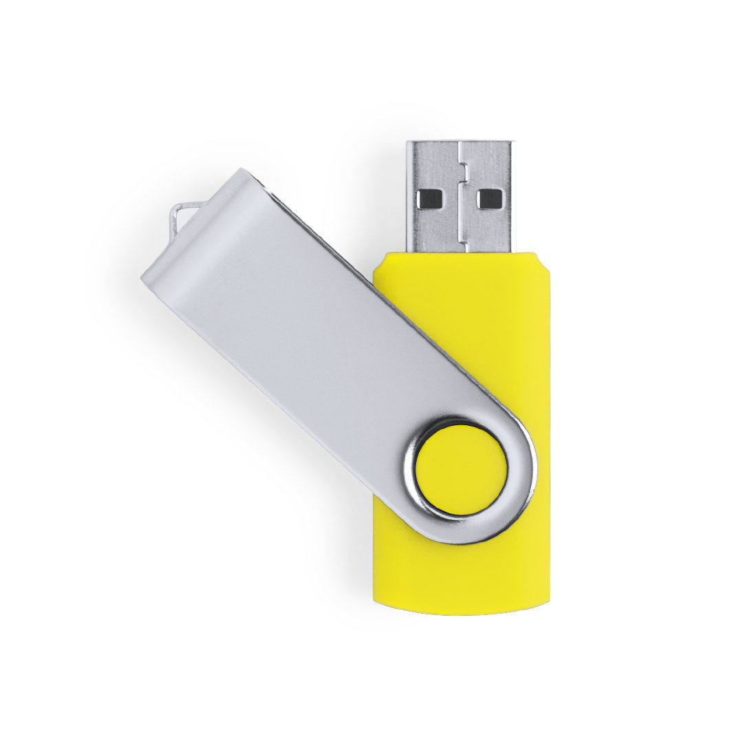 MEMORIA USB 32GB ***AMARILLO*** CON CAJA REF:6052