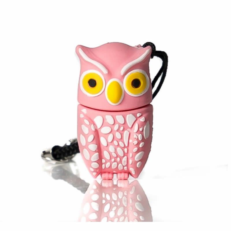 MEMORIA USB DISEÑO BUHO 16GB REF: TOT-BUHO PLUMI PINK 16