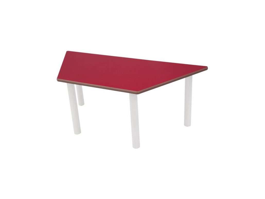 MESA ADULTO TRAPECIO PATAS METAL 120X60CM