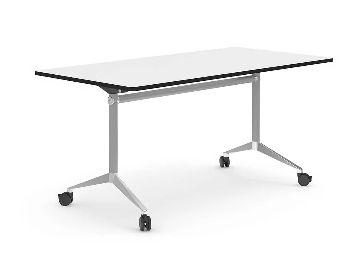 MESA PLEGABLE Y CON RUEDAS 140X70CM ALTURA 74CM - ALTURA ÚNICA 74CM REF: 2048R ALUFLOOP