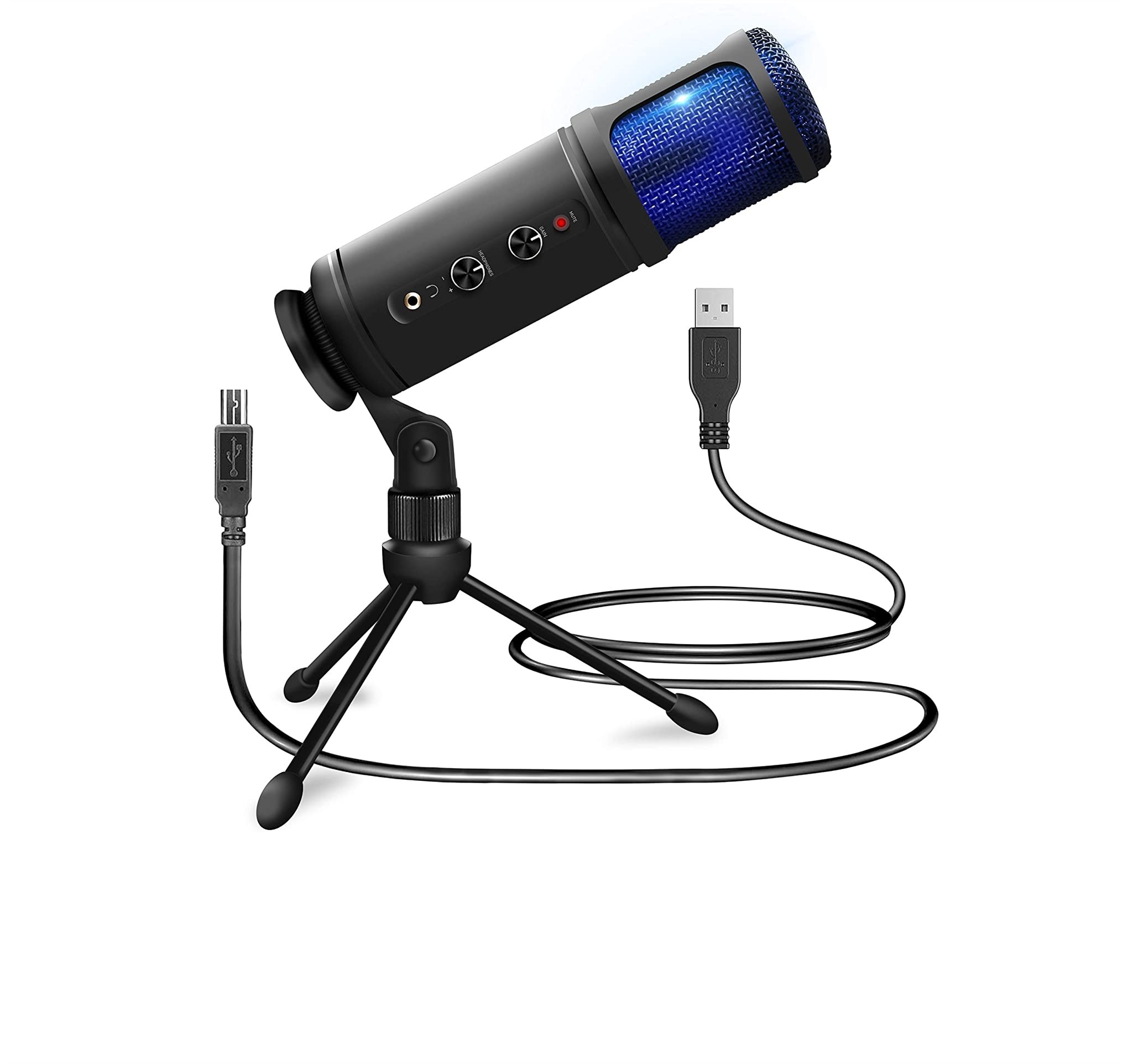 MICROFONO CONDENSADOR CARDIOIDE USB IDEAL PARA STREAMING, SKYPE, YOUTUBE, GRABACIONES, PODCASTING
