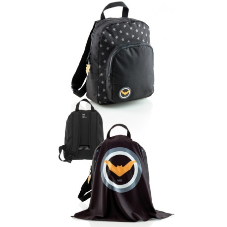 MOCHILA CON CAPA MURCIELAGO SUPERKID REF. MR 16811