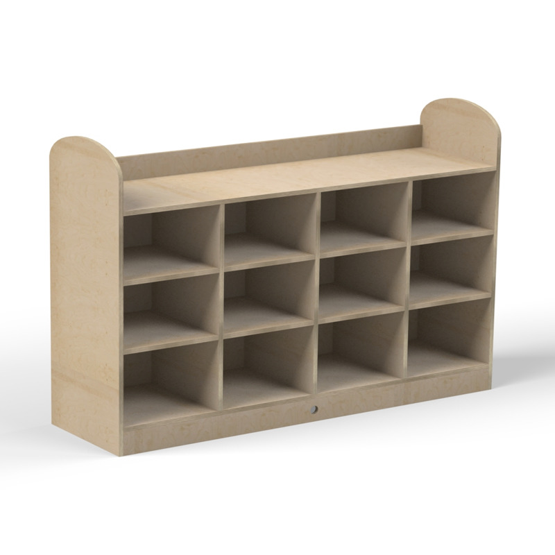 MUEBLE 12 CASILLAS MDF HAYA 139X40X100CM