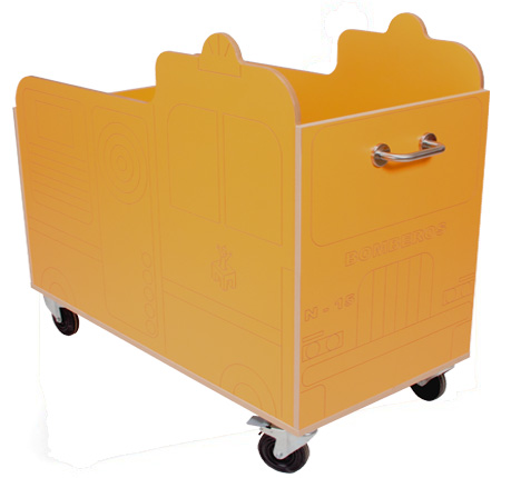 MUEBLE CARRO EVACUACION BOMBEROS 61X120X107CM