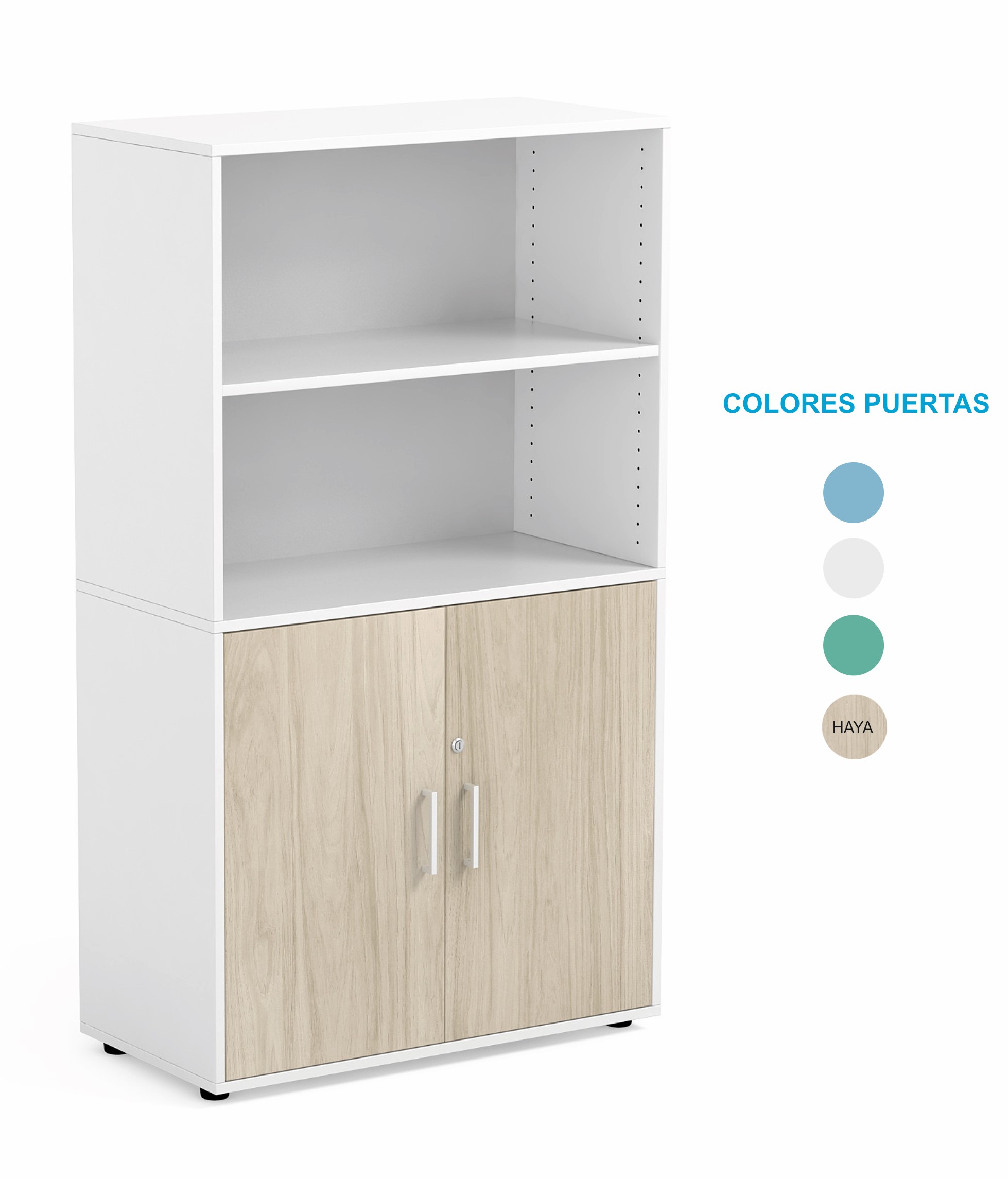 MUEBLE PARTE SUPERIOR ABIERTO Y PARTE INFERIOR CON PUERTAS MODELO FLORA 1600X900X467MM REF: FLORA 534-508