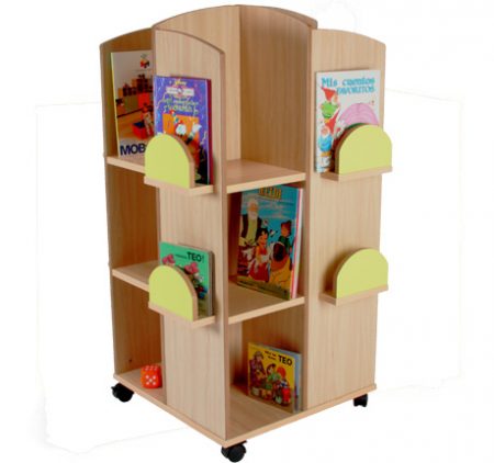 MUEBLE TORRE EXPOSITOR LIBROS HAYA 71X71X119CM