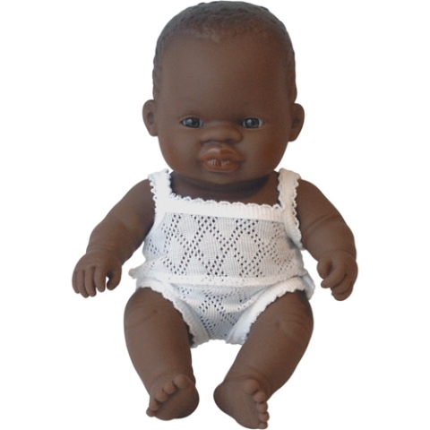 MUÑECO 21CM AFRICANO NIÑA MINILAND REF. 31124