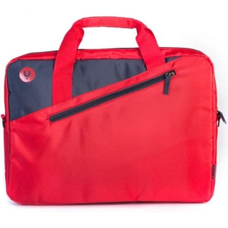 Maletín Monray Ginger para Portátiles hasta 15.6"/ Cinta para Trolley/ Rojo